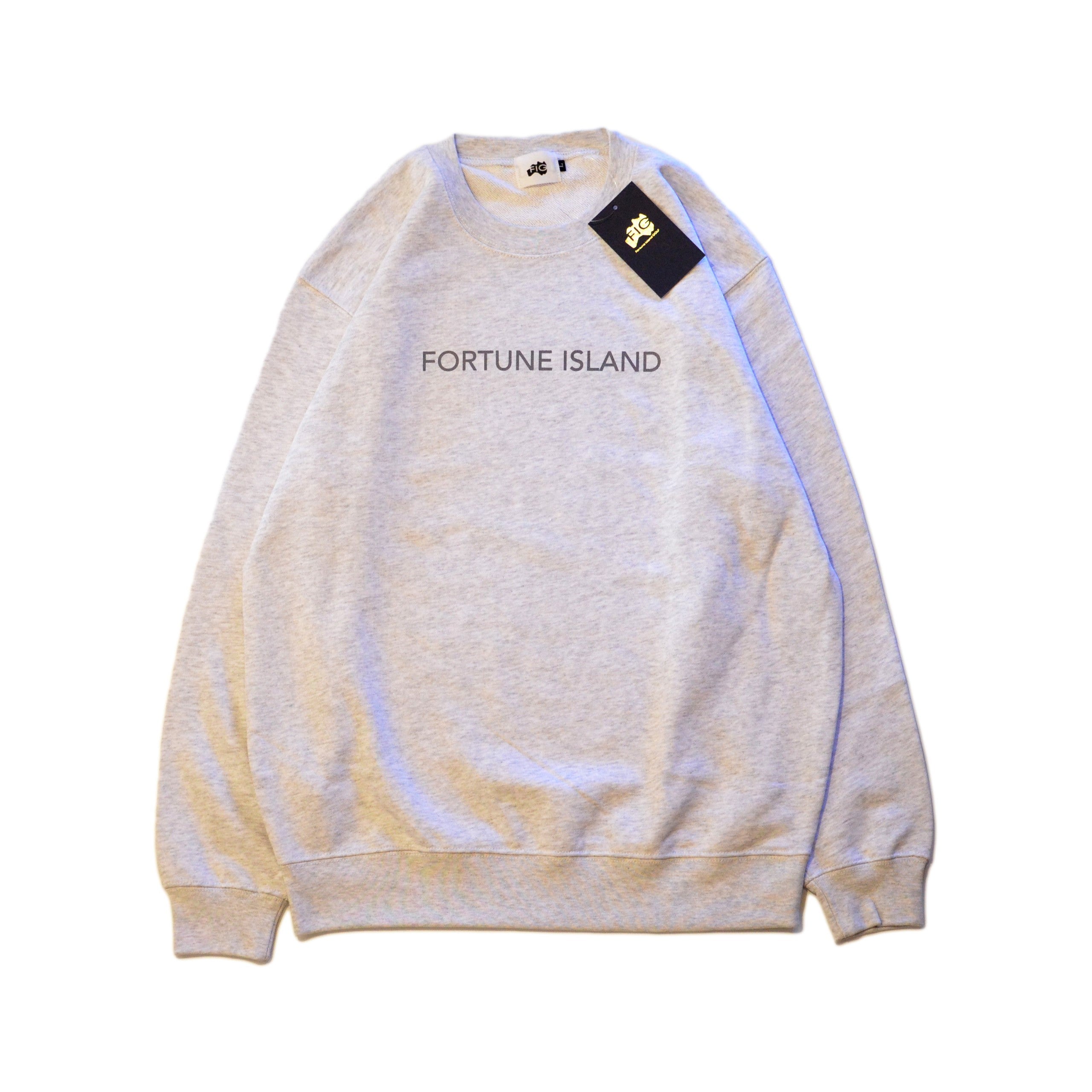 Chicken Laying egg Crew Sweat　Gray