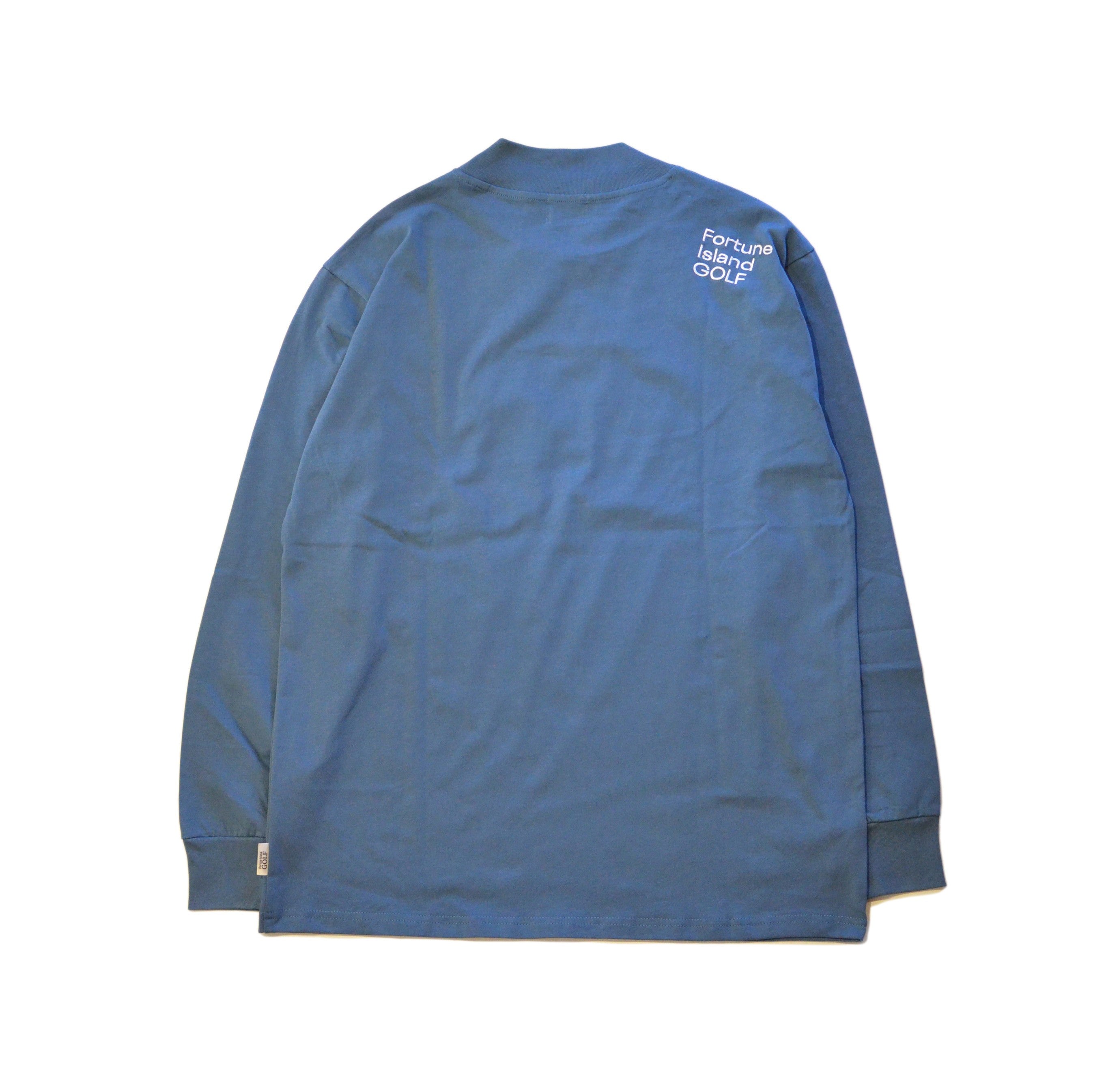 ORIGINAL LOGO MOCK NECK L/S Navy