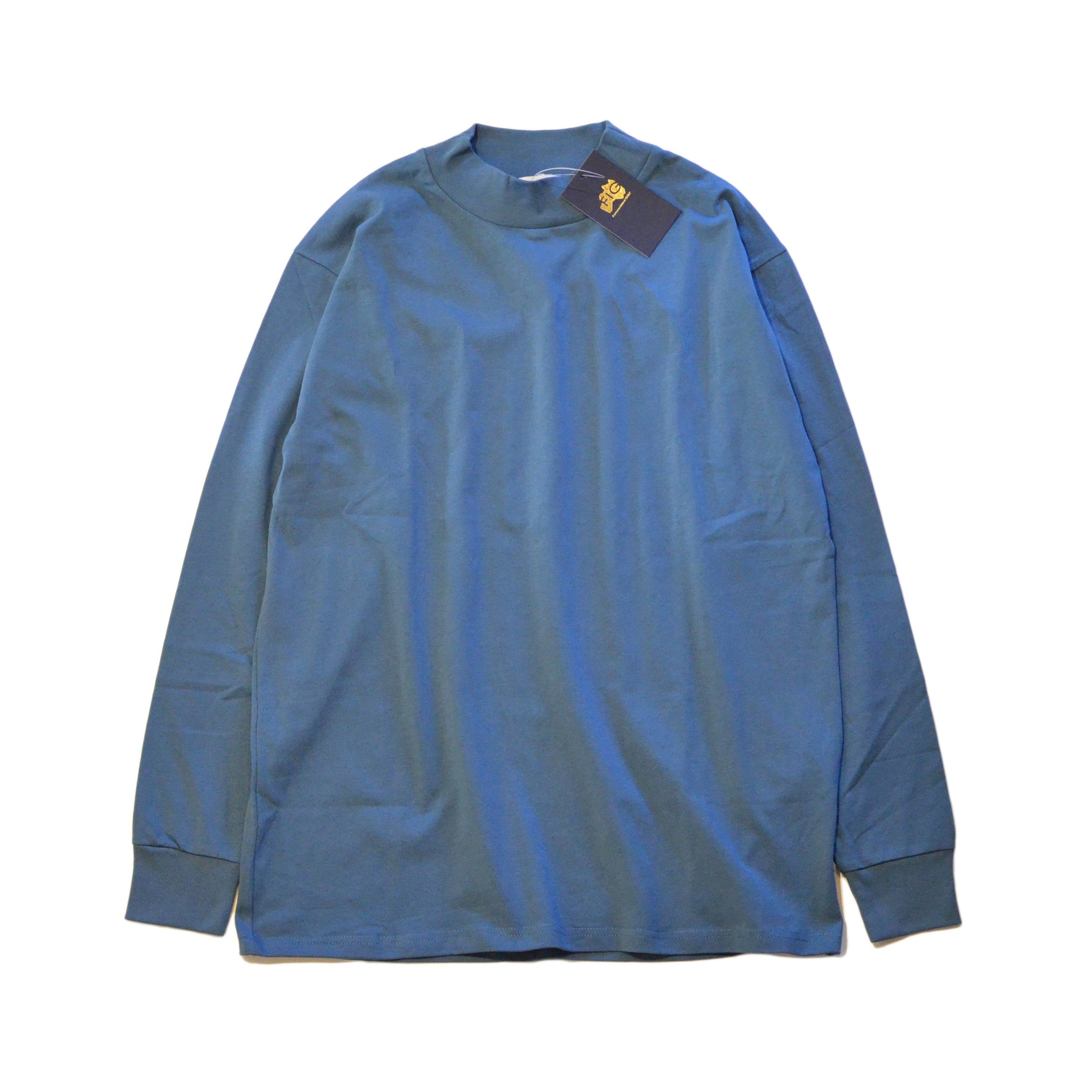 ORIGINAL LOGO MOCK NECK L/S Navy