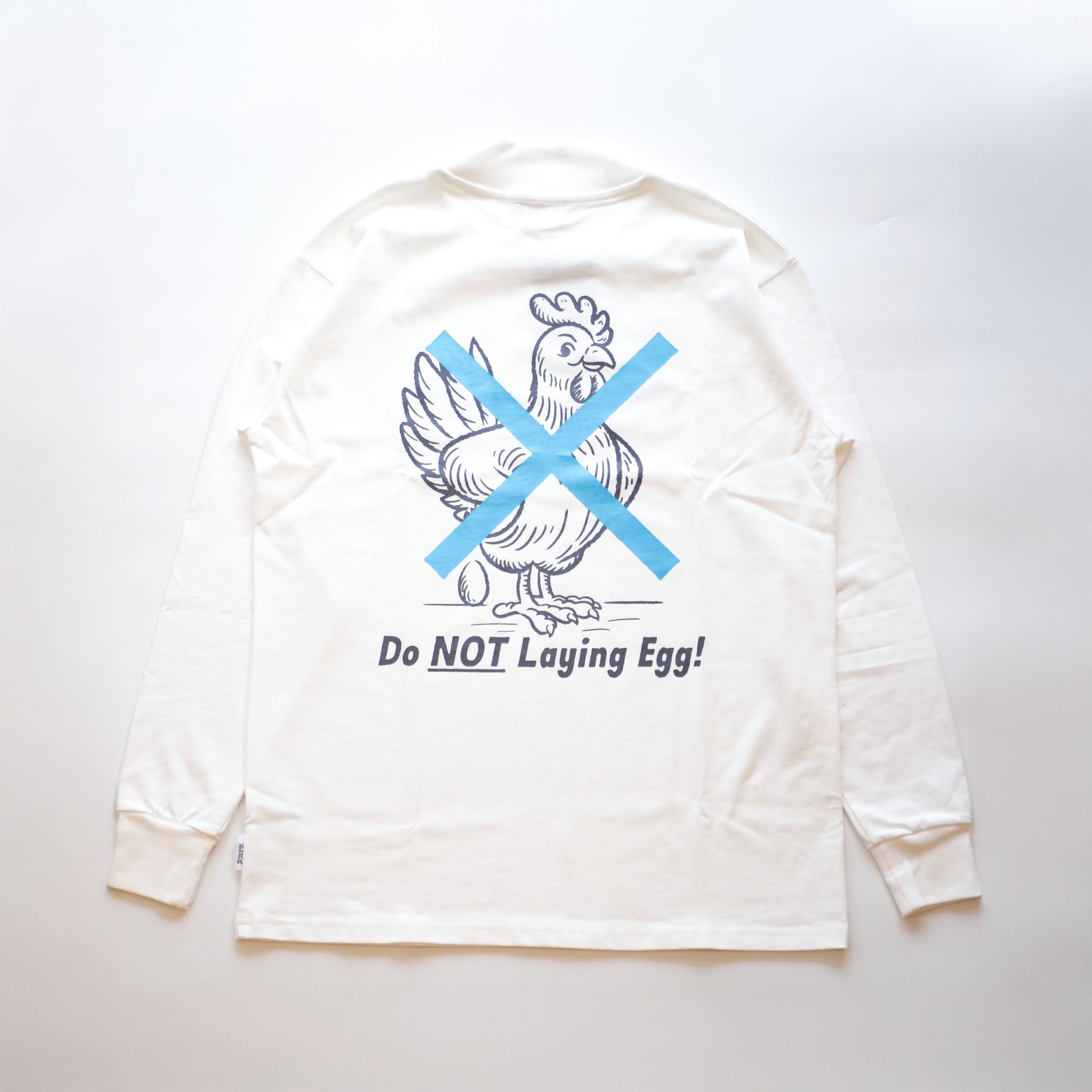 Chicken Laying Egg Mockneck L/S