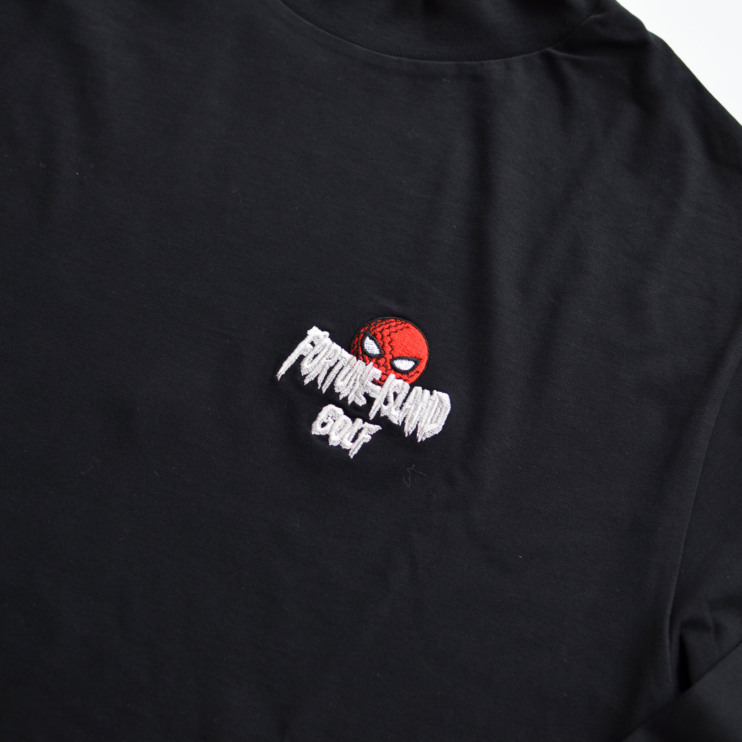RED HERO LONG SLEEVE MOCK NECK