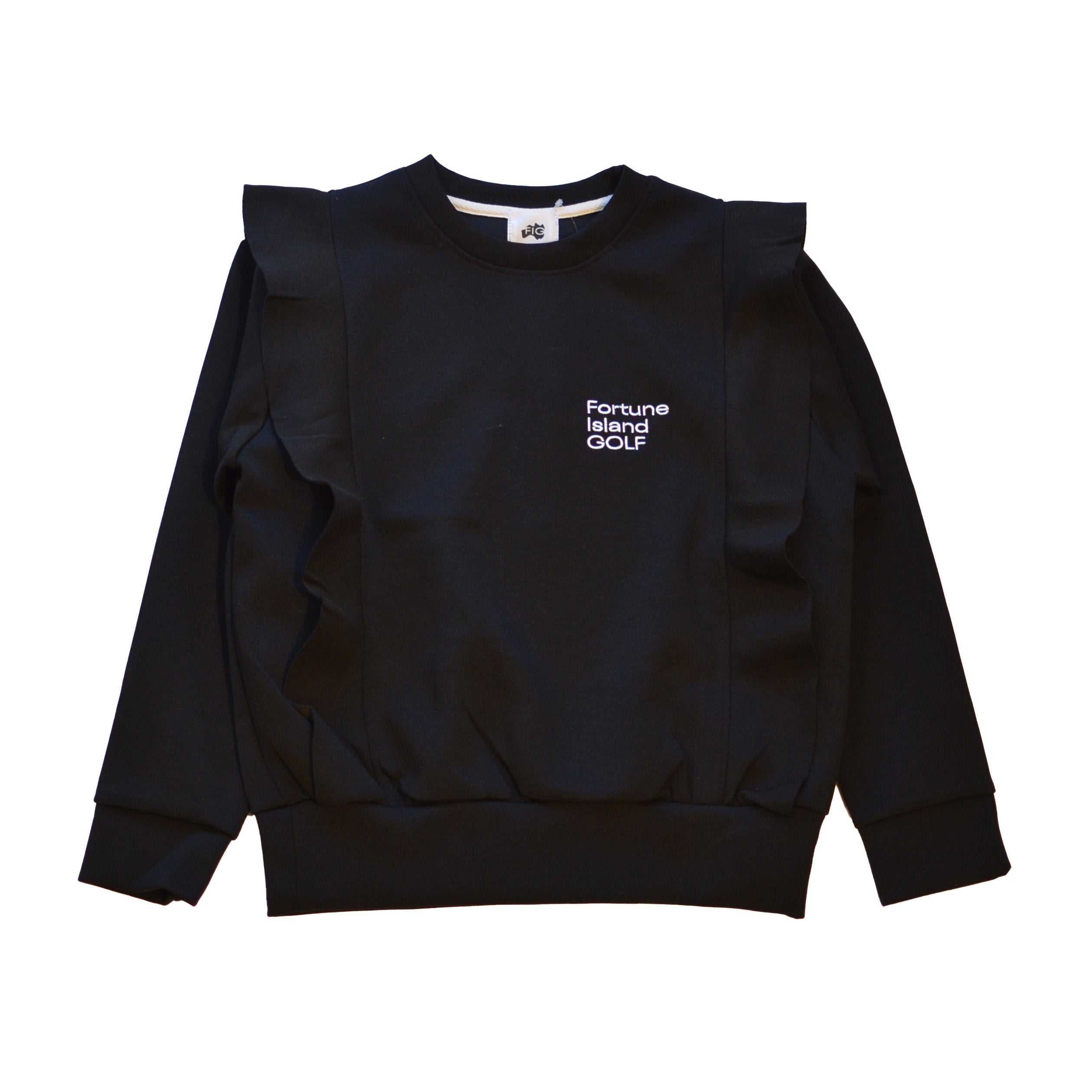 FIG GIRL'S L／S CREW NECK