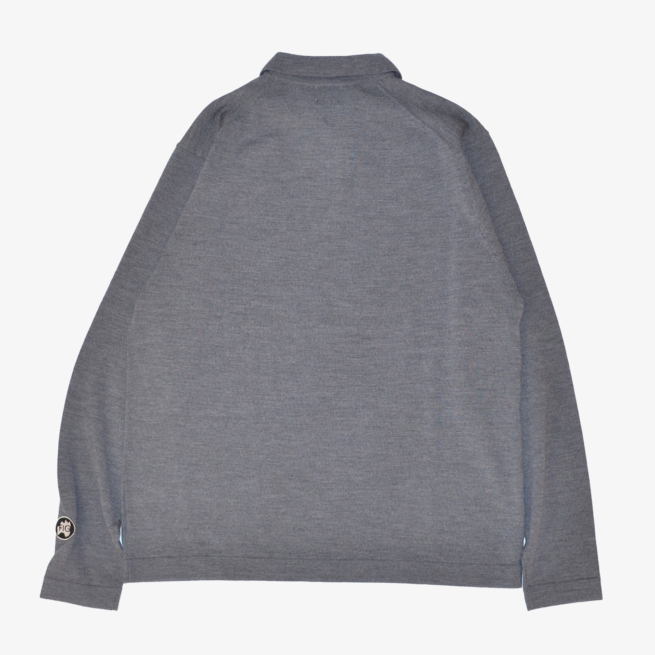 WOOL POLO L/S