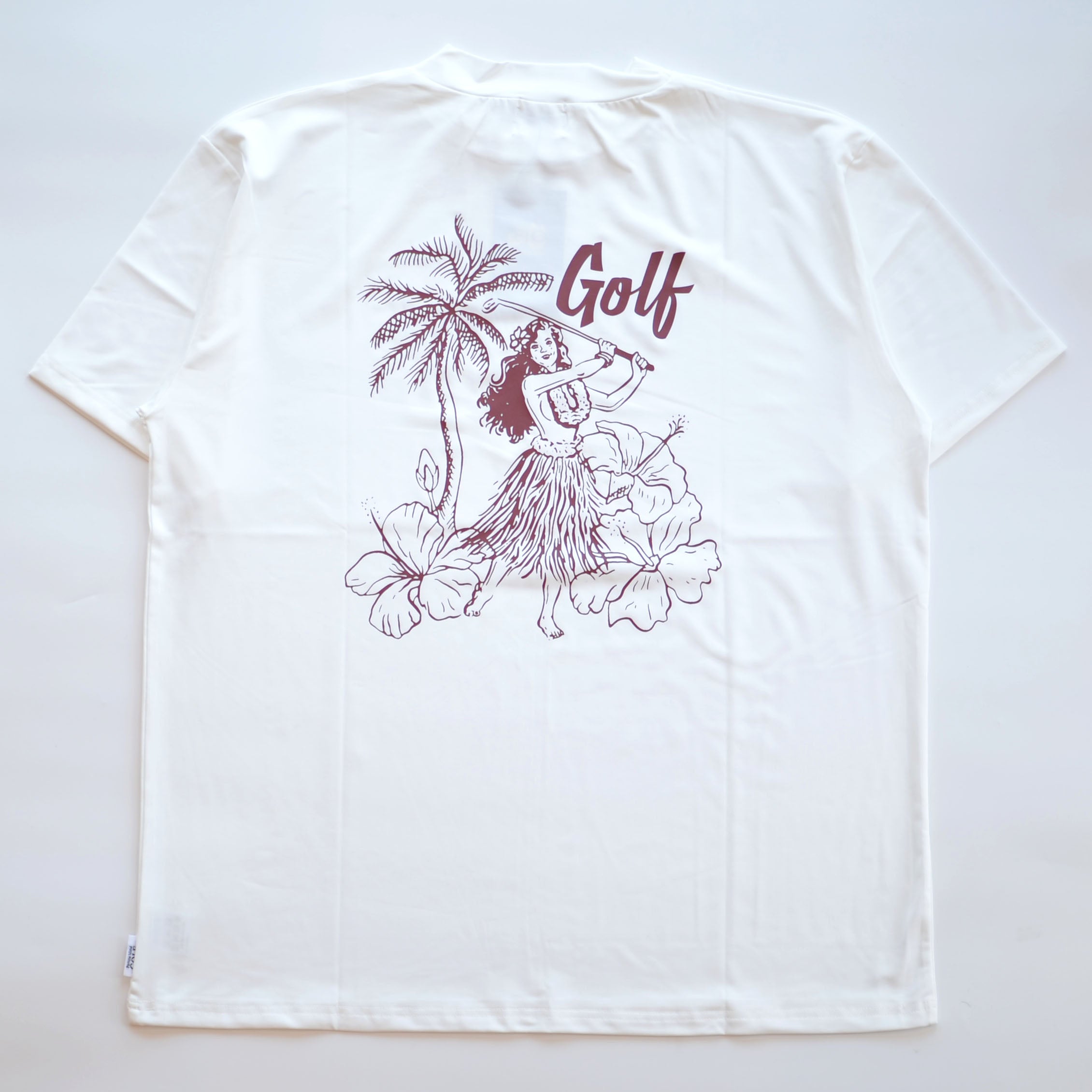 HULA IS PLAYING GOLF MOCK NECK S/S