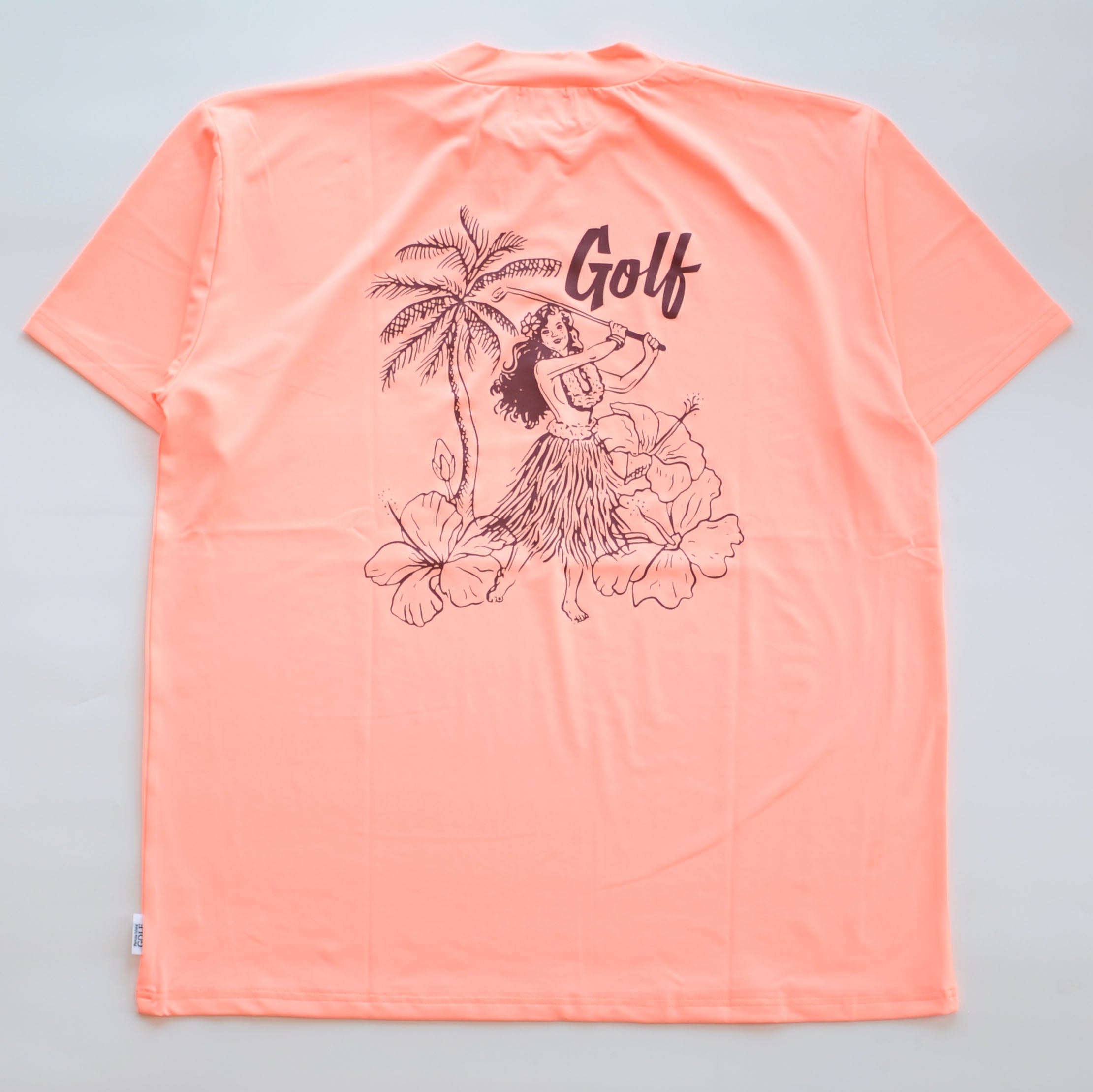 HULA IS PLAYING GOLF MOCK NECK S/S