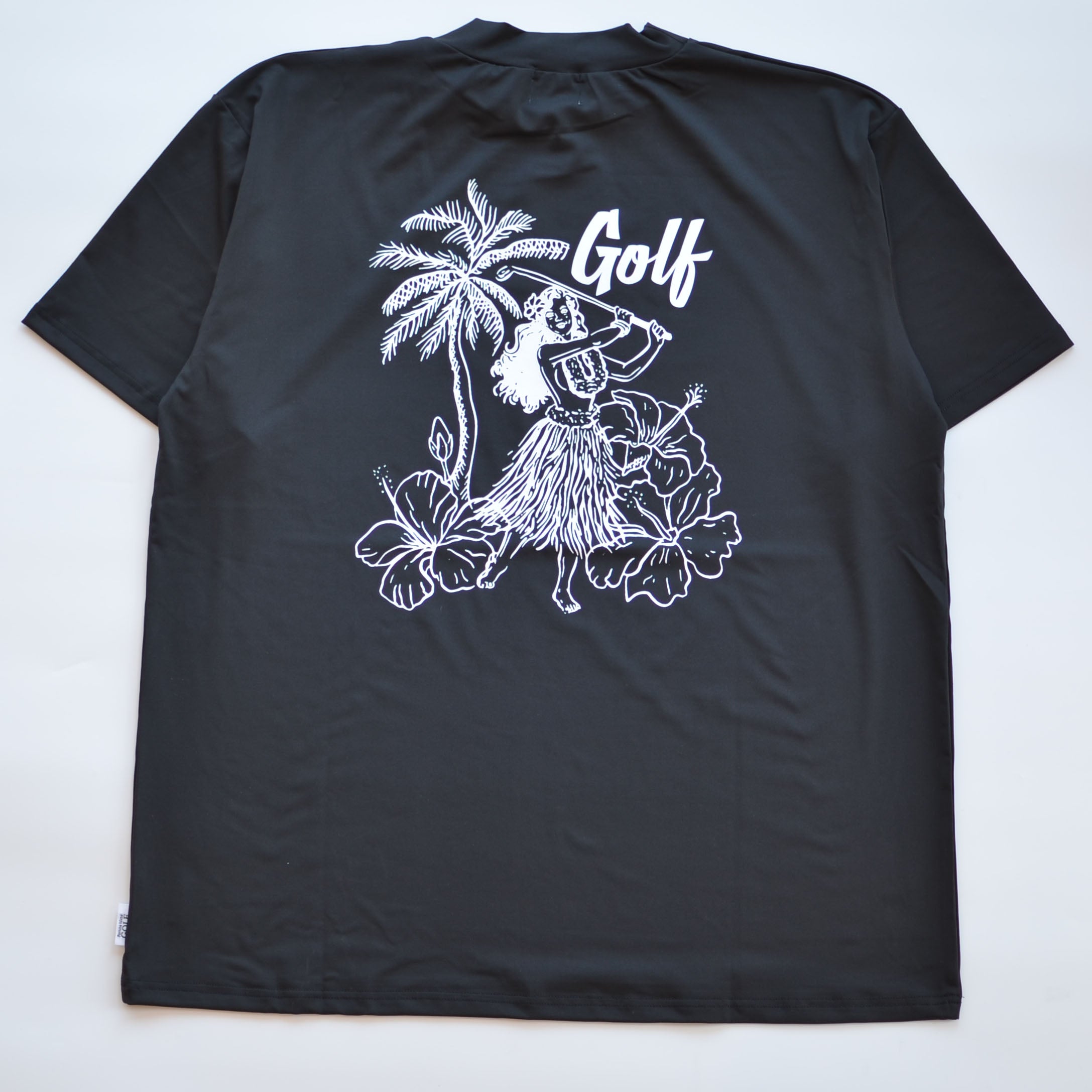 HULA IS PLAYING GOLF MOCK NECK S/S