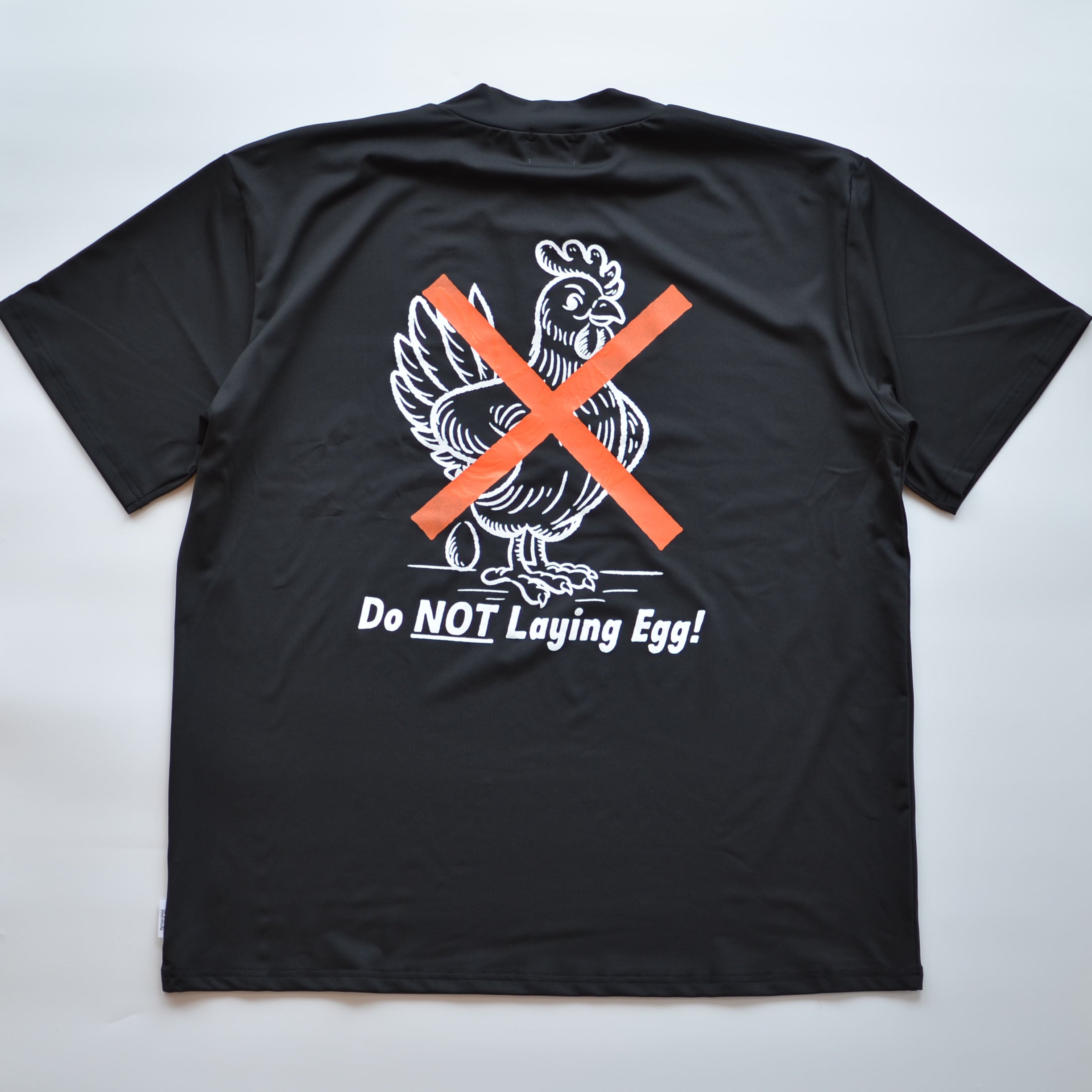 Chicken Laying Egg Mockneck S/S