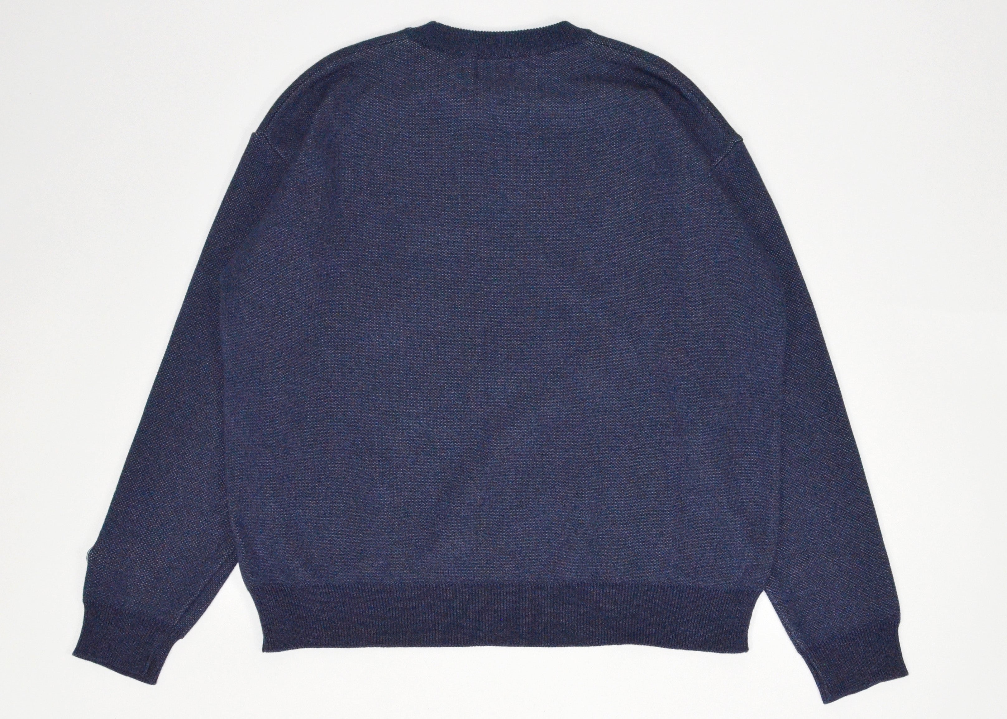 Jacquard FIG Logo Knit Navy