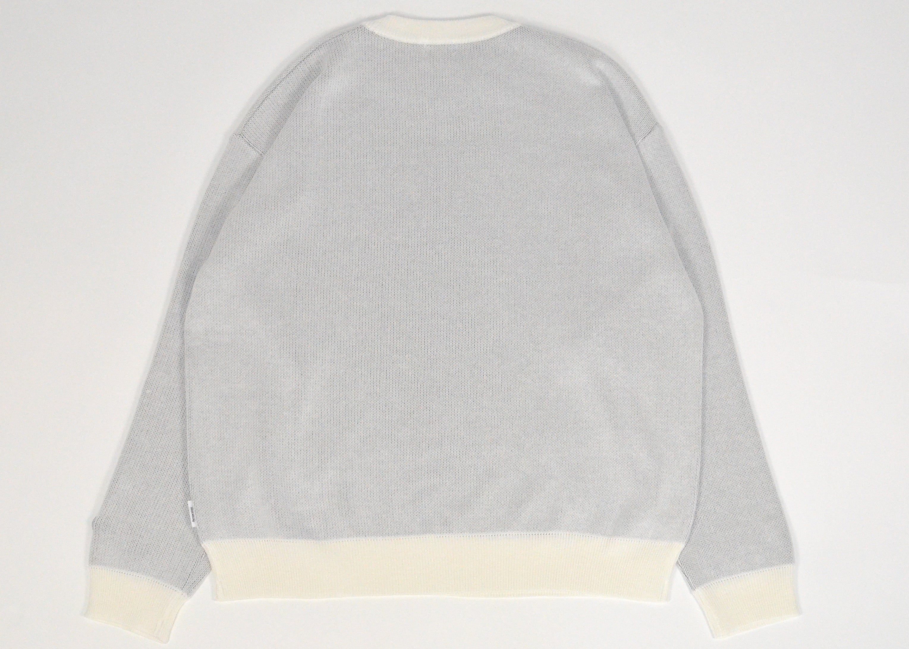 Jacquard FIG Logo Knit White
