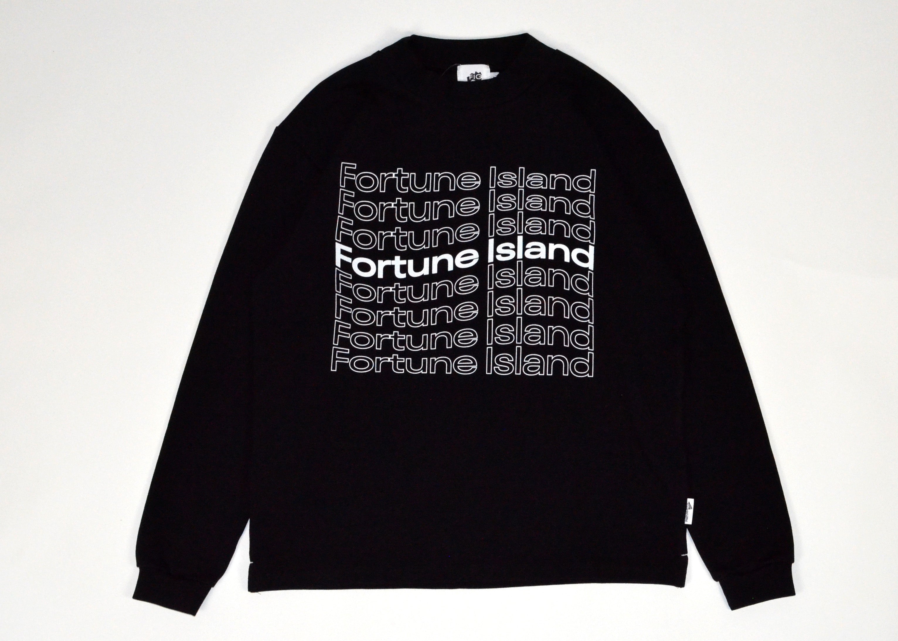 Logo Mock Neck L/S Tee BLACK