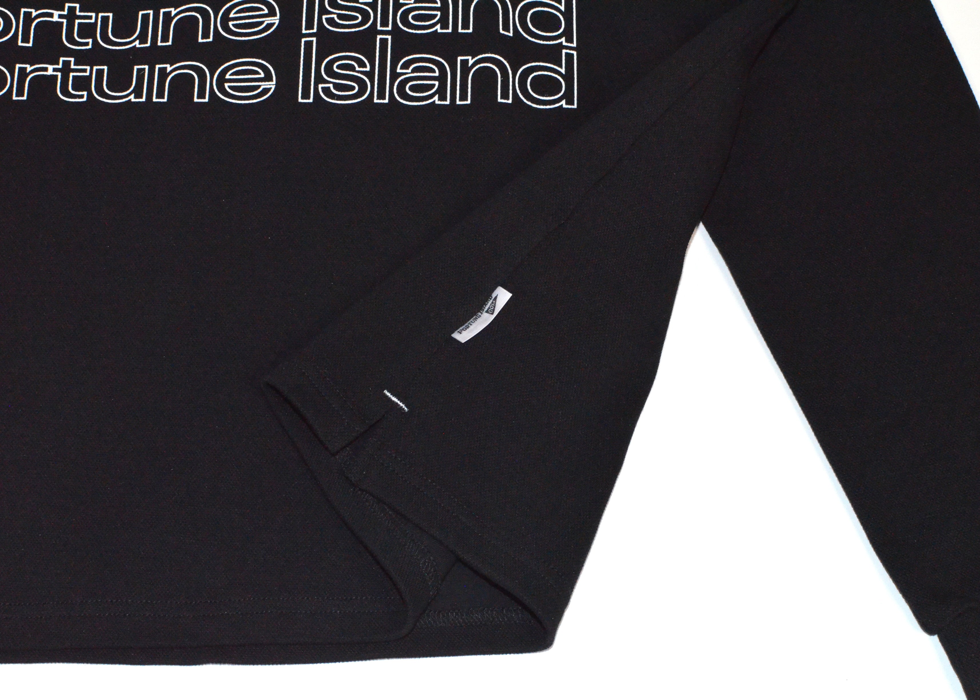 Logo Mock Neck L/S Tee BLACK