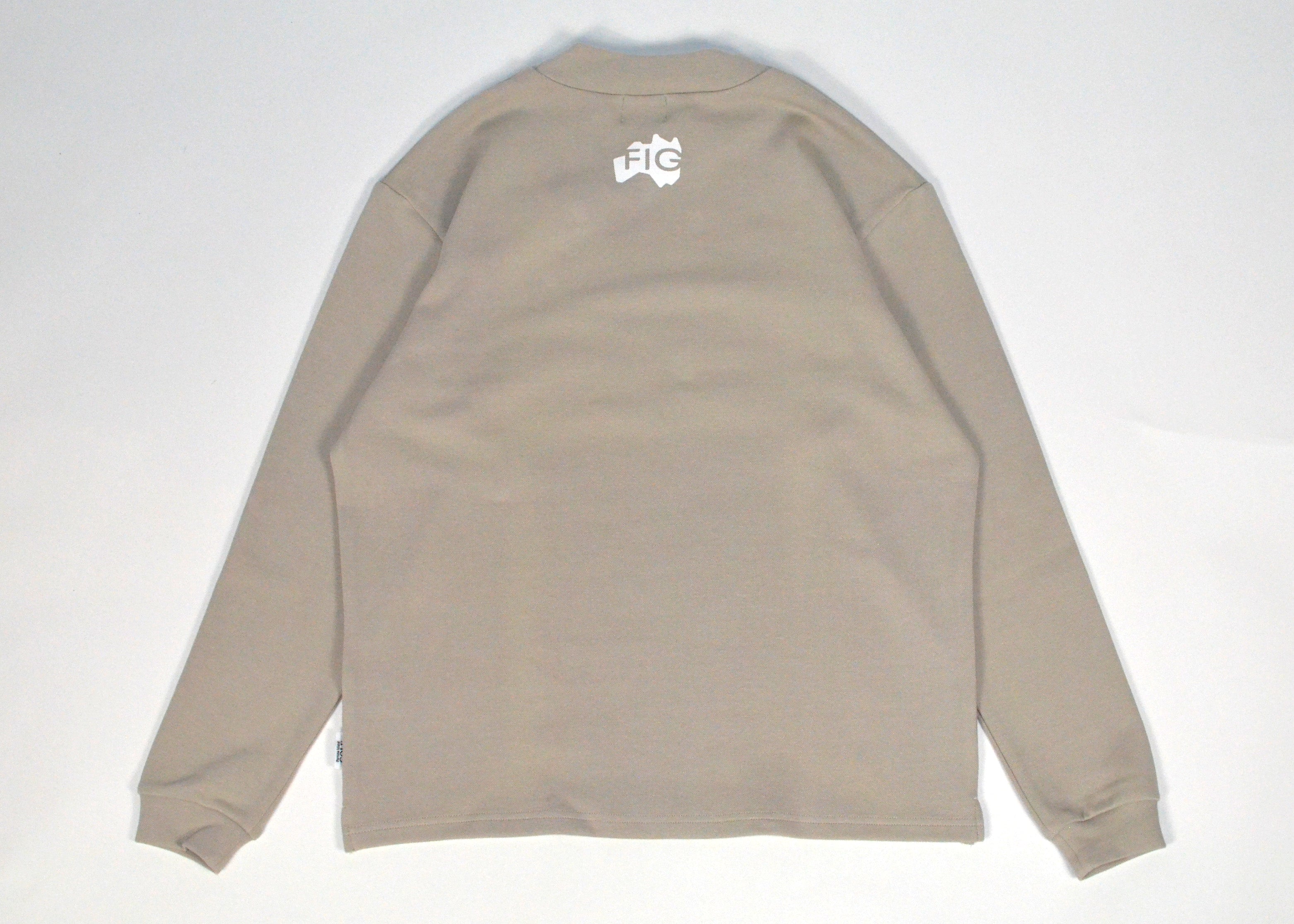 Logo Mock Neck L/S Tee Gray