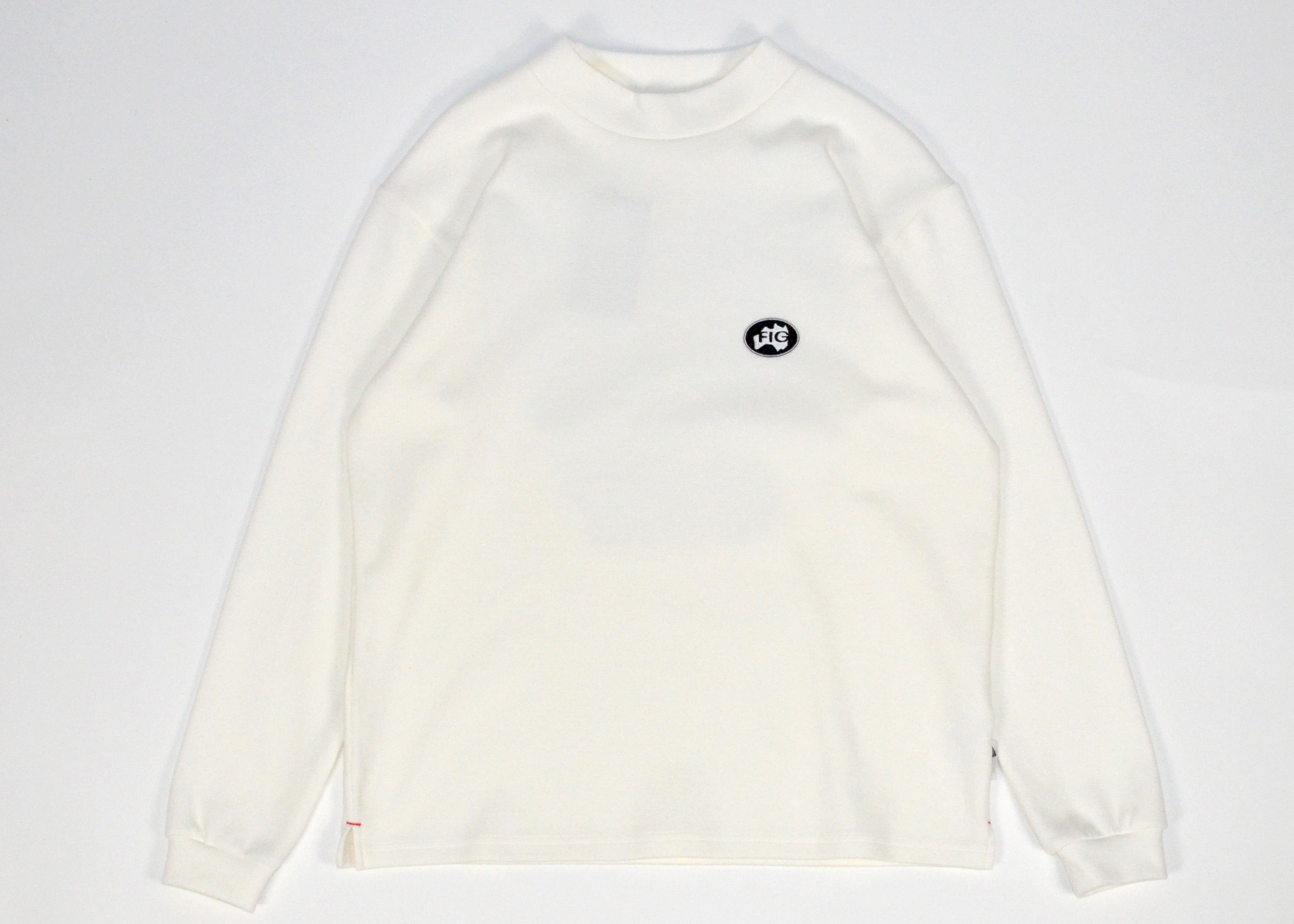 Impact Mock Neck L/S Tee White