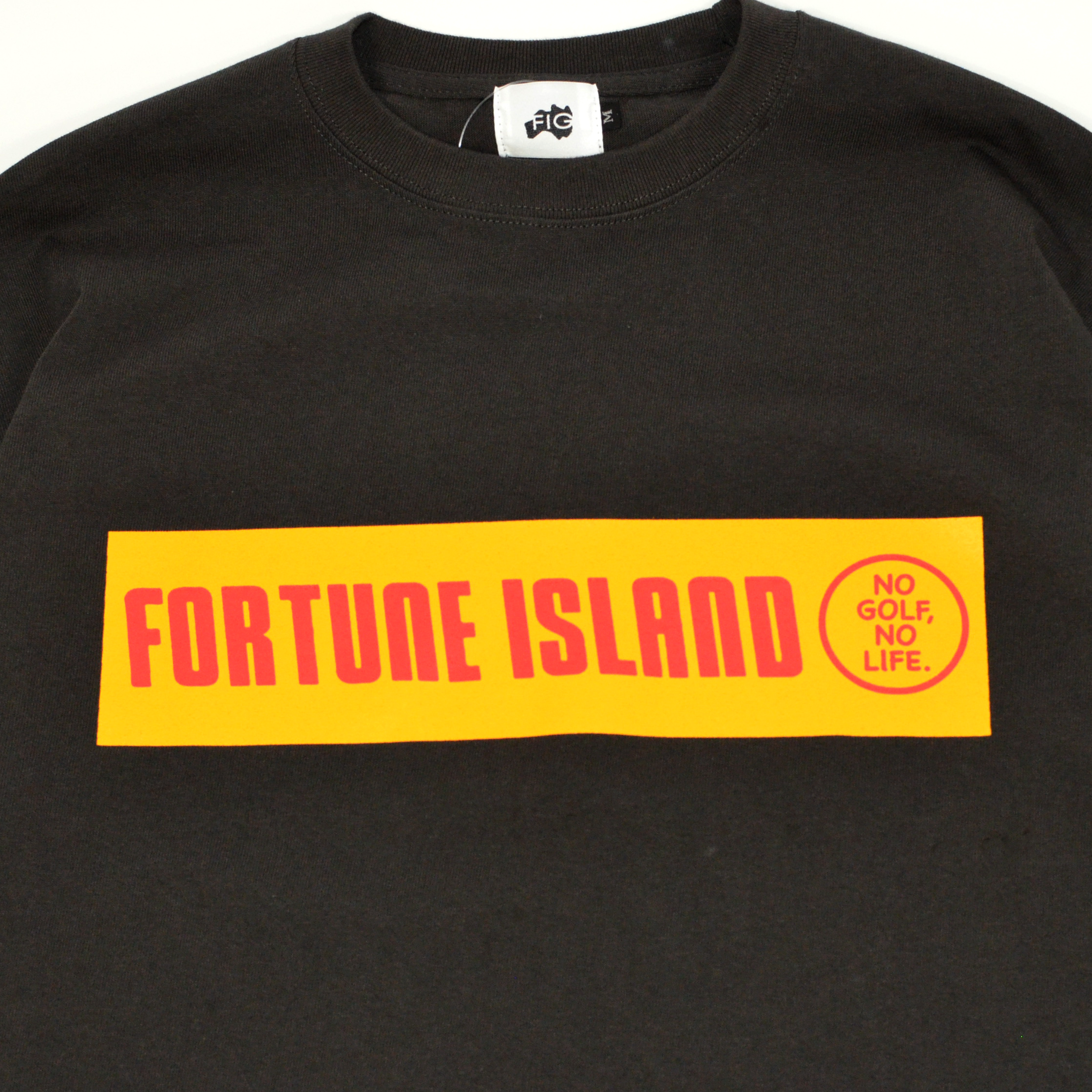 No Golf No Life Big Tee Black