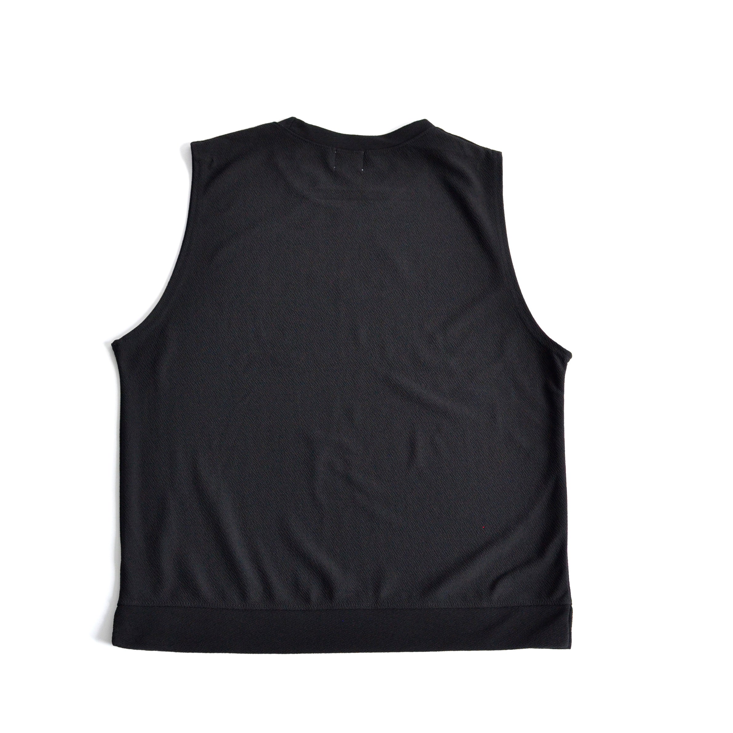 SMOOTH JERSEY VEST Black