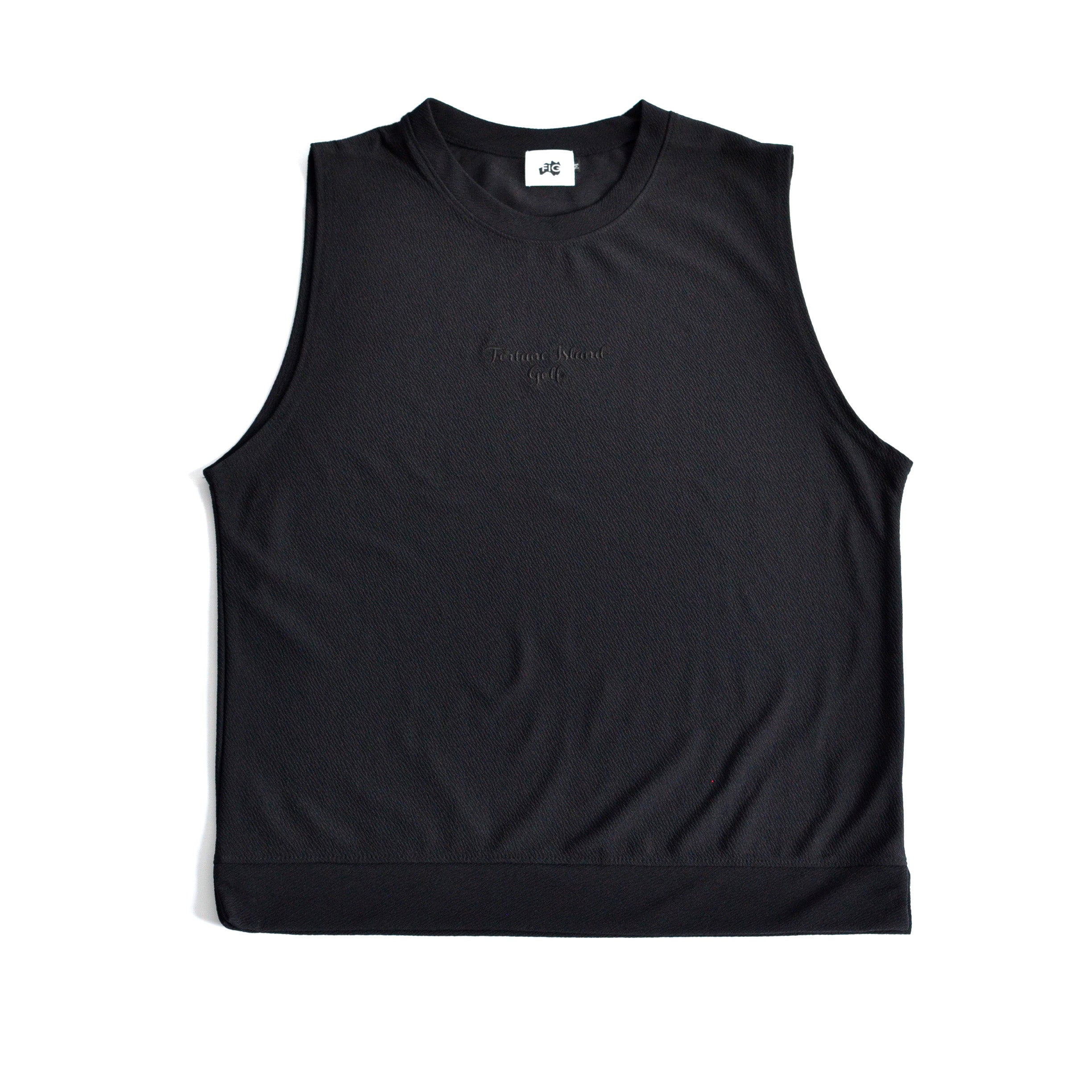 SMOOTH JERSEY VEST Black